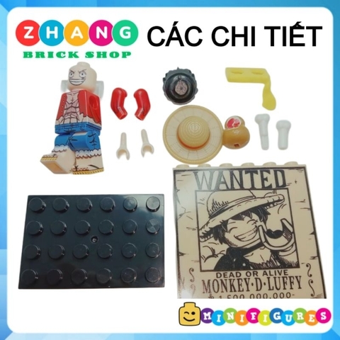 Đồ chơi xếp hình One Piece thuyền trưởng Luffy trong Đảo hải tặc lắp ráp Minifigures DY601 DY602