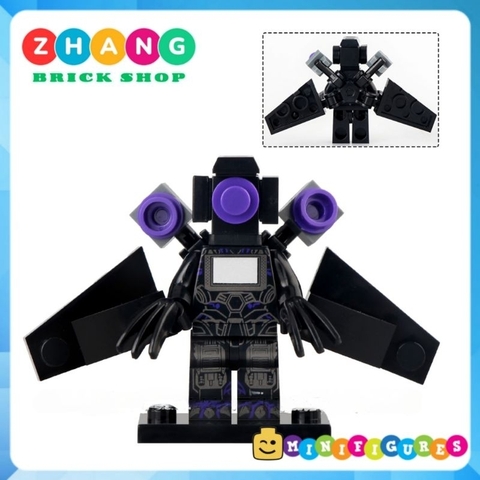 Đồ chơi xếp hình Skibidi Toilet Titan Clockman Drillmen Speakerman Tri Titan Computerman Minifigures LG1012