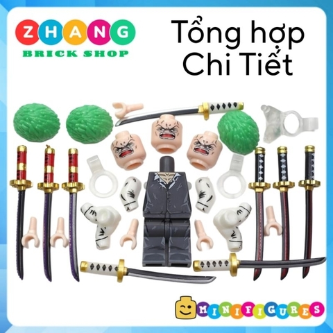 Đồ chơi xếp hình One Piece Roronoa Zoro Haki trong đảo hải tặc Minifigures DY658 659 DY659