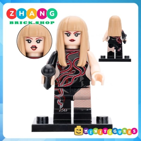 Đồ chơi xếp hình ca sỹ Taylor Swift mô phỏng ngôi sao nhạc pop trang trí bánh sinh nhật Minifigures LG1015