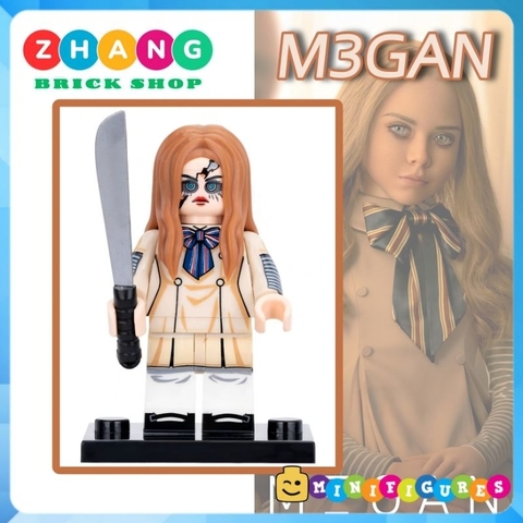 Đồ chơi xếp hình M3GAN búp bê người máy kinh dị Minifigures WM2894 WM6205