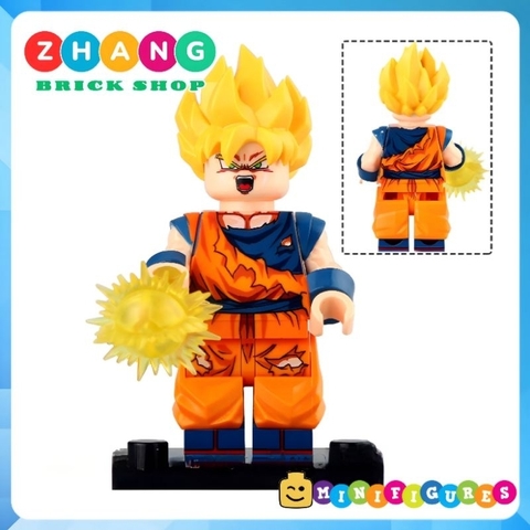 Đồ chơi xếp hình dragon ball Son Goku Master Roshi Jiren - Son Gohan - Gogeta - Frieza Super Saiyan Minifigures WM6178