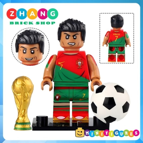 Đồ chơi xếp hình cầu thủ bóng đá vua phá lưới các ngôi sao Minifigures TV6504