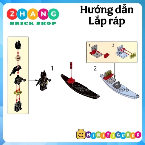 Đồ chơi xếp hình Người dơi Batman Cano siêu anh hùng Minifigures MG1007