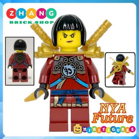 Đồ chơi xếp hình Ninjago Future Nya Pilot Kabuki trang trí bánh sinh nhật Minifigures Custum