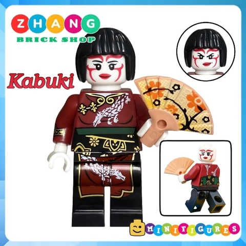Đồ chơi xếp hình Ninjago Future Nya Pilot Kabuki trang trí bánh sinh nhật Minifigures Custum