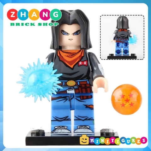 Đồ chơi xếp hình Dragon Ball Krillin  - Tien Shinhan Yamcha Son Gohan Son Goku Android 17 Minifigures WM6180