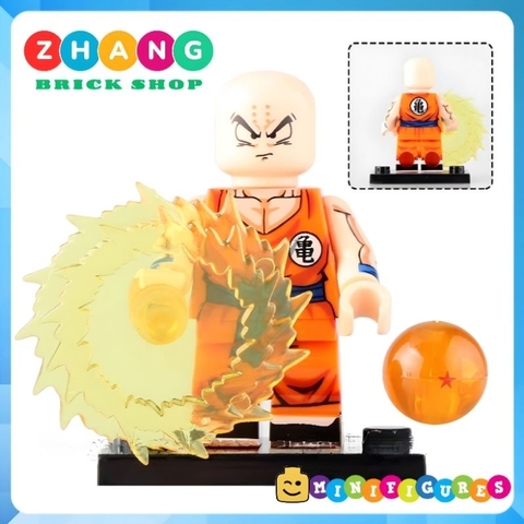 Đồ chơi xếp hình Dragon Ball Krillin  - Tien Shinhan Yamcha Son Gohan Son Goku Android 17 Minifigures WM6180