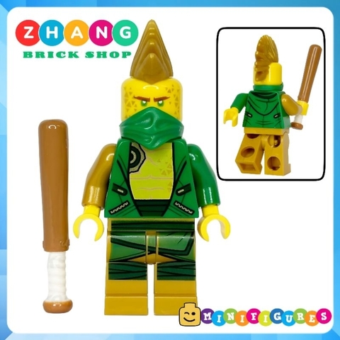 Đồ chơi xếp hình Ninjago Arcade Avatar Lloyd Nya Cole Jay Kai trang trí bánh sinh nhật Minifigures