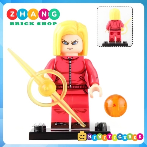 Đồ chơi xếp hình Dragon Ball Android 18 - Android 17 - Vegeta - Jiren - Son goku Kefla - Hitto Zamasu minifigures WM6181