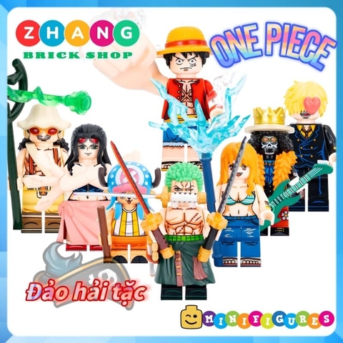 Đồ chơi xếp hình One Piece Luffy - Tony Chopper - Sanji - Nami- Zoro - Brook Nico Usopp đảo hải tặc Minifigures WM6191
