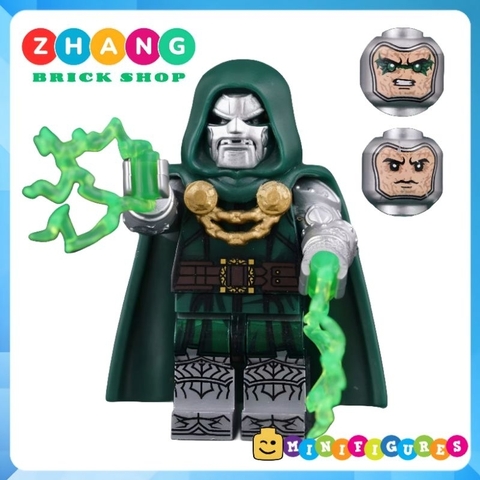 Đồ chơi xếp hình Fantastic four bộ tứ siêu đẳng Doctor Doom Human Torch Invisible Woman Silver Surfer Minifigures G0141