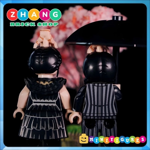 Đồ chơi xếp hình Wednesday phim kinh dị Zhang Brick Shop Minifigures WM2574 WM2575