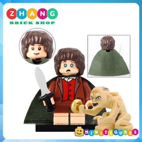 Đồ chơi xếp hình the lord of the ring Goblin Ringwraith Witch King Sauren Frodo Merry Sam Peregrin Minifigures TV6401