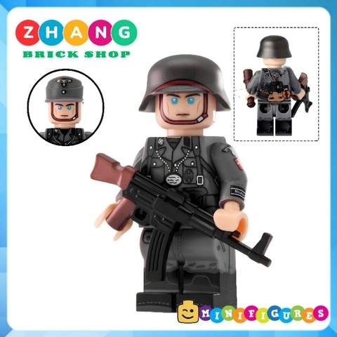Đồ chơi xếp hình Call of Duty WWII chiến tranh thế giới 2 phát xít Đức Zhang Brick Shop Minifigures N625 628