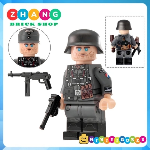 Đồ chơi xếp hình Call of Duty WWII chiến tranh thế giới 2 phát xít Đức Zhang Brick Shop Minifigures N625 628