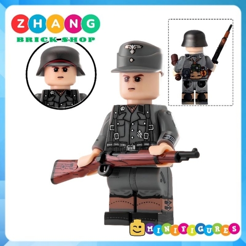 Đồ chơi xếp hình Call of Duty WWII chiến tranh thế giới 2 phát xít Đức Zhang Brick Shop Minifigures N625 628