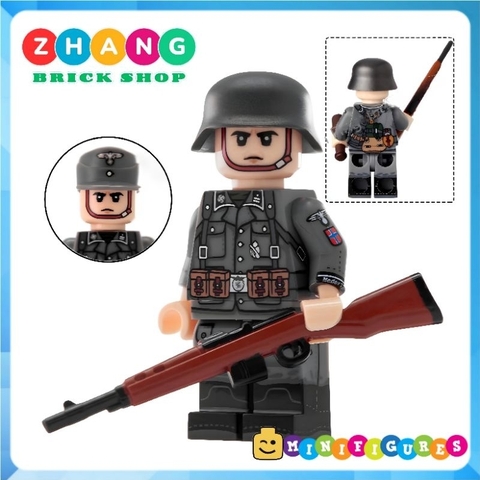 Đồ chơi xếp hình Call of Duty WWII chiến tranh thế giới 2 phát xít Đức Zhang Brick Shop Minifigures N625 628