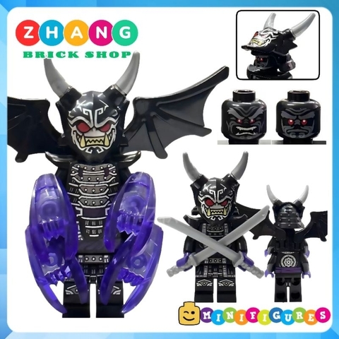 Đồ chơi xếp hình Ninjago mặt quỷ Oni Lloyd Oni Garmadon Zhang Brick Shop Minifigures