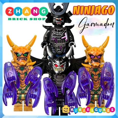 Đồ chơi xếp hình Ninjago mặt quỷ Oni Lloyd Oni Garmadon Zhang Brick Shop Minifigures