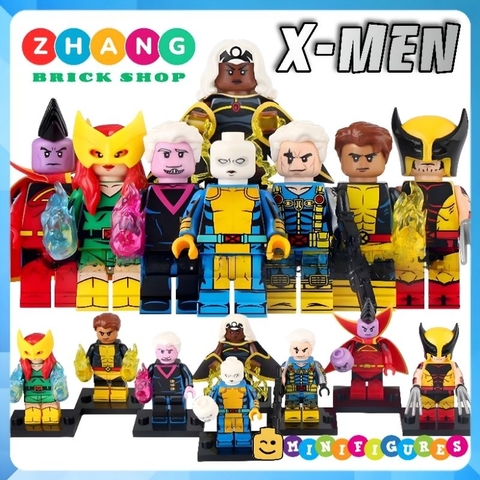 Đồ chơi xếp hình Xmen dị nhân Cable Jean Gray Storm Sunspot Wolverine Bastion Gladiator Morph Minifigures G0170