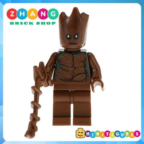 Đồ chơi xếp hình Superman El Dorado Iron Spider Killmonger Groot Lobo Captain Boomerang Minifigures POGO PG8109