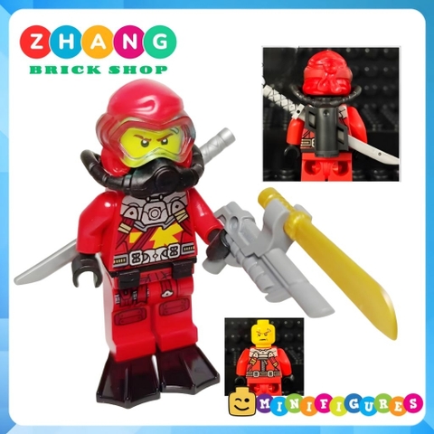 Đồ chơi lắp ráp Ninjago Season 14 Seabound Kai Cole Jay Zane Lloyd Nya Scuba đồ lặn Minifigures Zhang Brick Shop