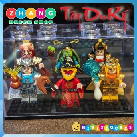 Đồ chơi xếp hình Tây Du Ký Tôn ngộ không Bạch long vương kim ngân giác đại vương tể tướng rùa Minifigures Bekool 3031C