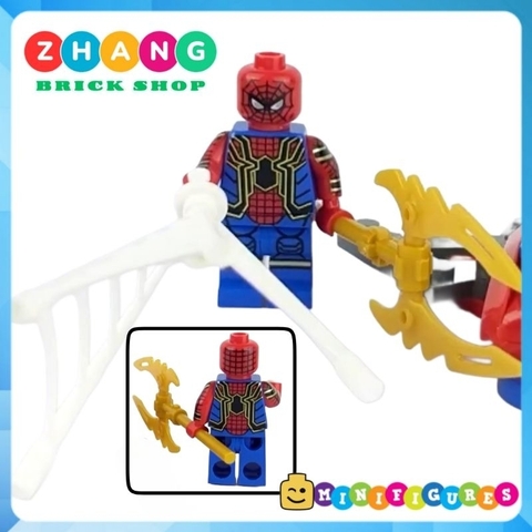 Đồ chơi xếp hình người nhện Spider man Venom Carnage Miles Morales Superior Iron Spider Minifigures SY127
