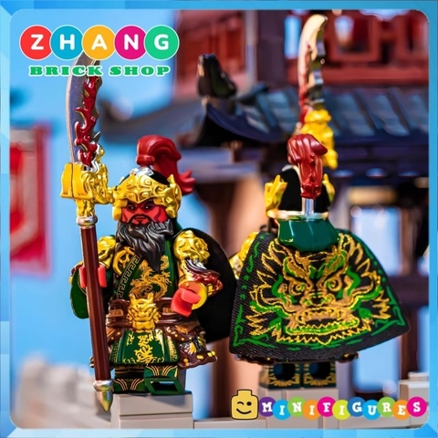 Đồ chơi xếp hình Quan Vũ Quan Vân Trường trong Tam Quốc Diễn Nghĩa Three Kingdom Minifigures