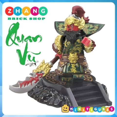 Đồ chơi xếp hình Quan Vũ Quan Vân Trường trong Tam Quốc Diễn Nghĩa Three Kingdom Minifigures