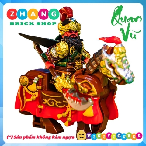 Đồ chơi xếp hình Quan Vũ Quan Vân Trường trong Tam Quốc Diễn Nghĩa Three Kingdom Minifigures