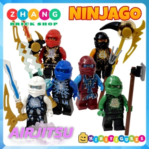 Đồ chơi xếp hình Ninjago Airjitzu Lloyd Kai Cole Zane Nya Jay Minifigures