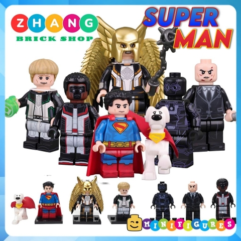 Đồ chơi lắp ráp siêu nhân Super Man - Lex Luther - Ultraman- Mr Terrific - Hawkgirl Minifigures Zhang G0139