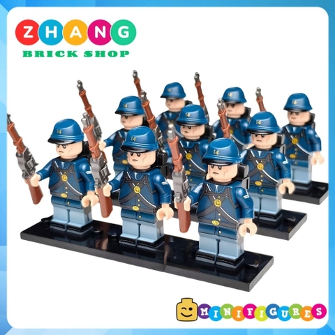 Đồ chơi lắp ráp Lính Mỹ nội chiến Hoa Kỳ American Civil War Minifigures N401 N402 [Zhang Brick Shop]
