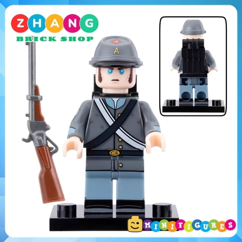 Đồ chơi lắp ráp Lính Mỹ nội chiến Hoa Kỳ American Civil War Minifigures N401 N402 [Zhang Brick Shop]