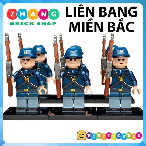 Đồ chơi lắp ráp Lính Mỹ nội chiến Hoa Kỳ American Civil War Minifigures N401 N402 [Zhang Brick Shop]
