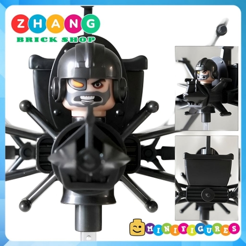 Đồ chơi lắp ráp Skibidi Toilet Interceptor Astro Toilet man Minifigures KDL833 K2221 [Zhang Brick Shop]