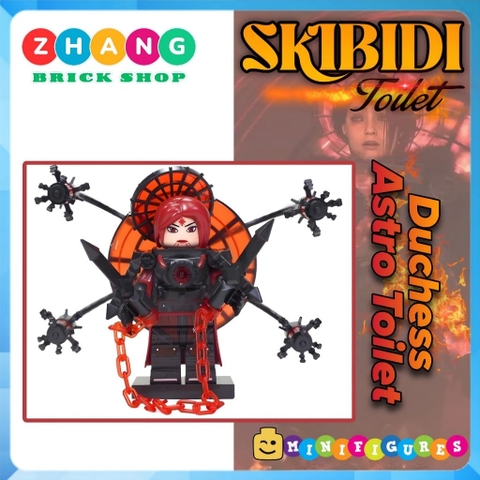 Đồ chơi lắp ráp Skibidi Toilet Duchess Astro Toilet Minifigures KDL838 K2247 [Zhang Brick Shop]