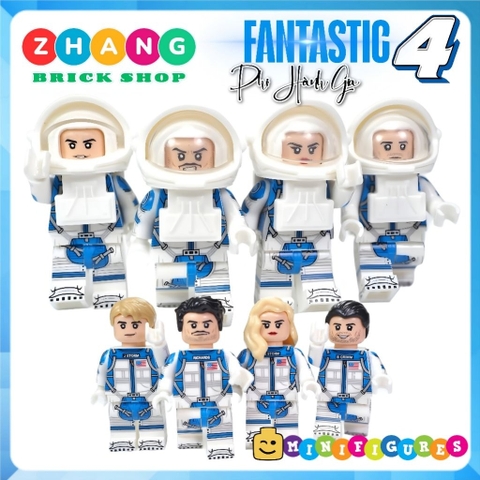 Đồ chơi lắp ráp Fantastic 4 phi hành gia Richards Susan Storm Johnny Storm Ben Grimm Minifigures G0147 Zhang Brick Shop