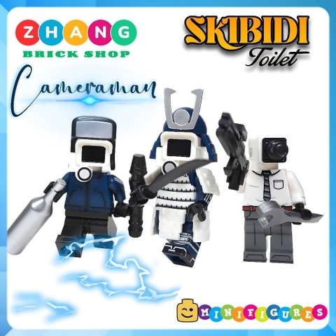 Đồ chơi lắp ráp Skibidi Toilet Samurai Cameraman Minifigures KDL838 [Zhang Brick Shop]