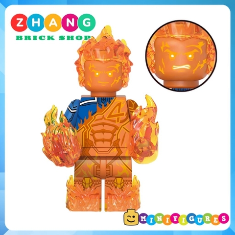 Đồ chơi lắp ráp Fantastic 4 Thing Human Torch Invisible Womans Minifigures G0146 [Zhang Brick Shop]