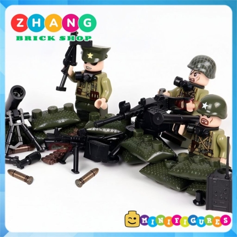 Đồ chơi lắp ráp Chiến tranh Triều Tiên 1950 Korean War Bộ binh Mỹ Minifigures 71020 [Zhang Brick Shop]