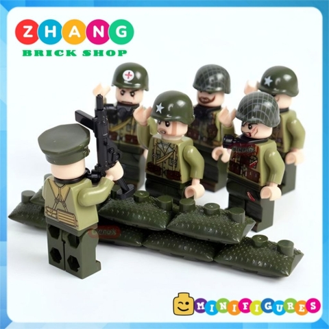 Đồ chơi lắp ráp Chiến tranh Triều Tiên 1950 Korean War Bộ binh Mỹ Minifigures 71020 [Zhang Brick Shop]