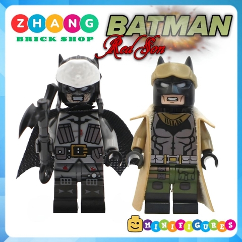 Đồ chơi lắp ráp người dơi batman Red son Knight mare Minifigures WM477 WM478 [Zhang Brick Shop]
