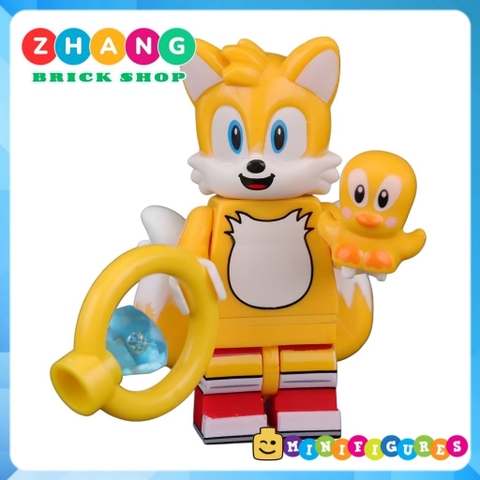 Đồ chơi lắp ráp Super Sonic Miles Prower Eggman Rogue The Bat Knuckles Amy Rose Shadow Minifigures KDL835 Zhang Brick