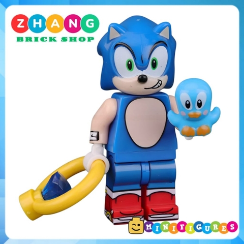 Đồ chơi lắp ráp Super Sonic Miles Prower Eggman Rogue The Bat Knuckles Amy Rose Shadow Minifigures KDL835 Zhang Brick