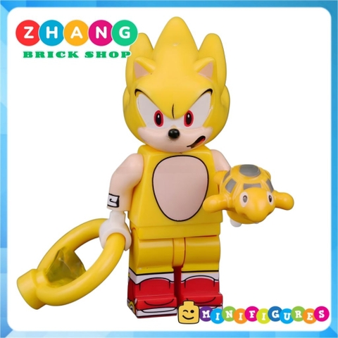 Đồ chơi lắp ráp Super Sonic Miles Prower Eggman Rogue The Bat Knuckles Amy Rose Shadow Minifigures KDL835 Zhang Brick