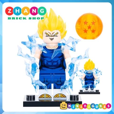 Đồ chơi lắp ráp Dragon Ball Majin Buu Perfect Cell Son Gohan Gotenks Vegetto Trunks Vegeta Son Goku Minifigures WM6182