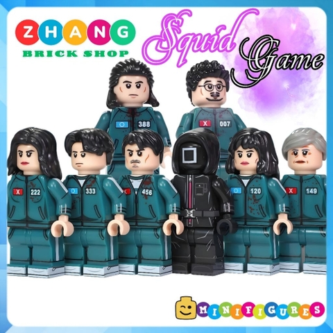Đồ chơi lắp ráp Trò chơi con mực Squid game Seong Gi Hun Lee Myung gi Minifigures KDL842 Zhang Brick Shop